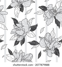 Retro flowers - seamless vector repeat pattern
Colors are interchangeable, use it for wrappings, fabric, packaging and other print and design projects