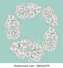 Retro flowers vector illustration