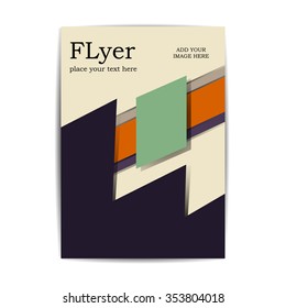 Retro flyer for your design.