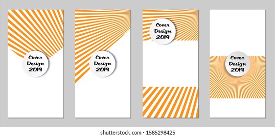 Retro Flyers. Set of Vintage Colorful Posters with Fun Elements, Colorful Dots, Lines and Circles with White Form for Text. Blue, Gray Design for Sale Brochures. Sale Ads.
