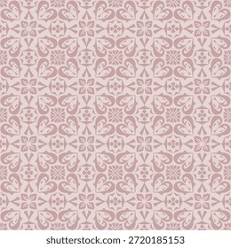 Padrão de ornamento folclórico retro vetor sem costura com flores estilizadas e folhas curvas, padrão de ornamento folclórico retro com vintage simetria decorativa, padrão de ornamento folclórico retro ideal para têxteis, papéis de parede e design artesanal