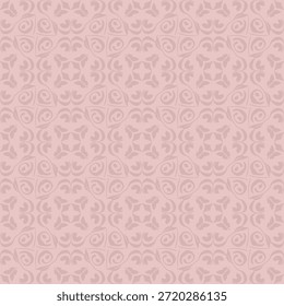 Patrón de adorno popular retro Vector sin costuras con flores estilizadas y hojas curvas, patrón de adorno popular retro con simetría decorativa vintage, patrón de adorno popular retro ideal para textiles, Fondos de pantalla y diseño artesanal