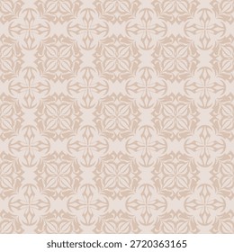 Padrão de ornamento folclórico retro vetor sem costura com flores estilizadas e folhas curvas, padrão de ornamento folclórico retro com vintage simetria decorativa, padrão de ornamento folclórico retro ideal para têxteis, papéis de parede e design artesanal