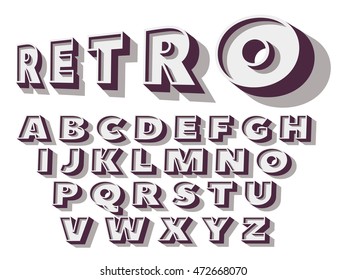 Retro font.