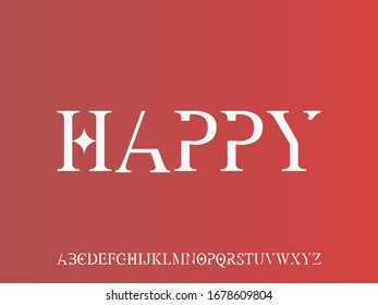 retro font alphabet Script Typeface handcrafted handwritten vector label design old style. vintage Hand Drawn.Retro Typography.Vector Illustration.name happy