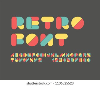 Retro font set
