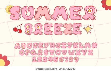 retro font, summer alphabet, retro letters, cute retro Typo, 90s font, vintage font alphabet, cool 70s typo, retro font letters, vintage fonts