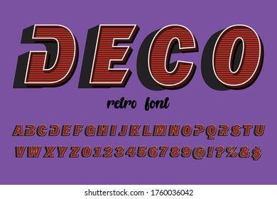 retro font, typeface design, alphabet vector, purple style backround