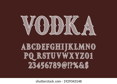 retro font, typeface design, dark red vector background