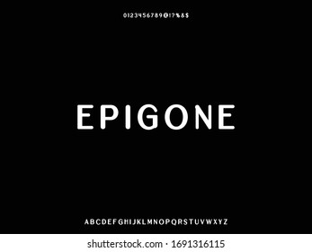 Retro font.Typeface.Script.Shadow Effect.Handcrafted handwritten vector label design old style.vintage Hand Drawn.Retro Typography.Vector Illustration.named epigone