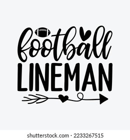 Retro Football Lineman Offensive Defensive Player