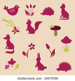 Retro forest collection