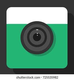 Retro Foto Camera Icon Vector Illustration