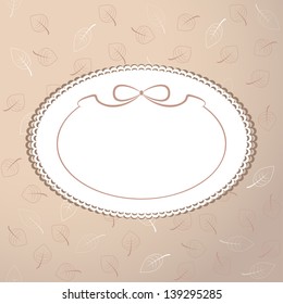 Retro frame with blank space for text