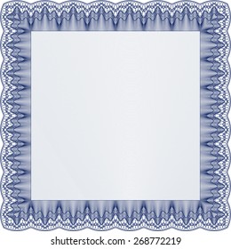 Retro frame certificate template Vector 