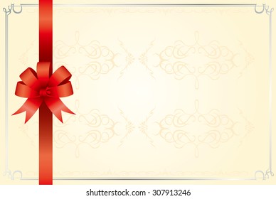 retro frame certificate template Vector
