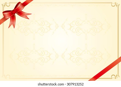 retro frame certificate template Vector
