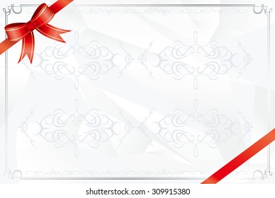 retro frame certificate template Vector