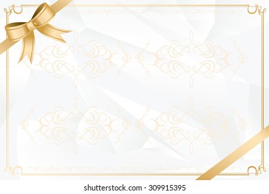 retro frame certificate template Vector