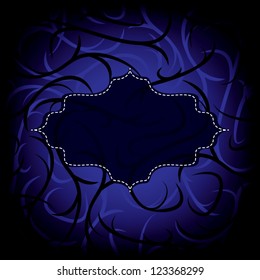 retro frame. dark background. vector eps 10