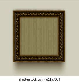 Retro frame is decorated design elements