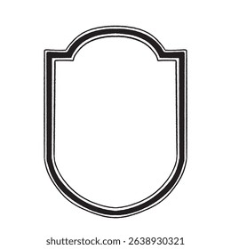  Retro frame. Elegant ornaments frame. Vintage decorative label and badge shape