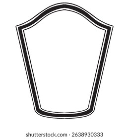  Retro frame. Elegant ornaments frame. Vintage decorative label and badge shape