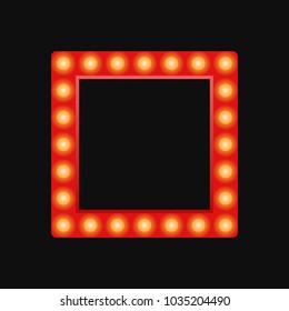 Retro frame, icon. Vector illustration
