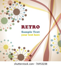 Retro frame. Illustration vector