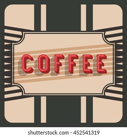 retro frame with message isolated icon design, vector illustration  graphic 