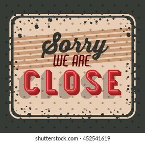 retro frame with message isolated icon design, vector illustration  graphic 