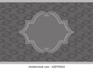 Retro frame on abstract background