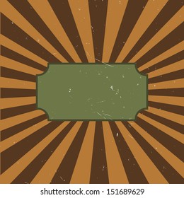 retro frame template grunge design vector illustration