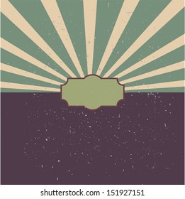 retro frame template grunge design vector illustration