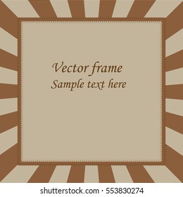 Retro frame for text.