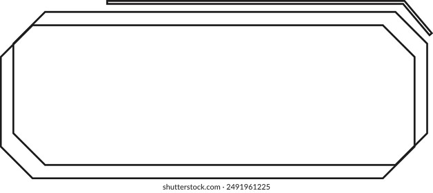 Retro Frame Text Box with Hand Drawn Design Concept. Vector Illustration