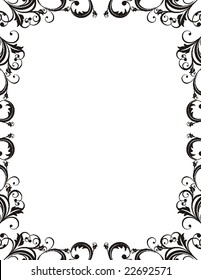 retro frame in vector format, very easy to edit, individual objects!