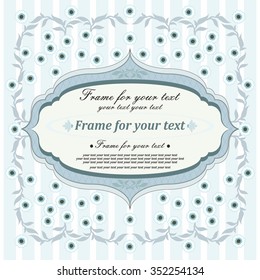 Retro frame for your text.