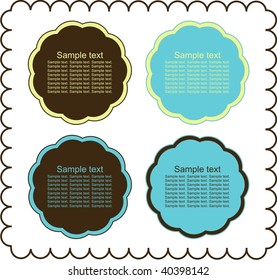 retro frames VECTOR