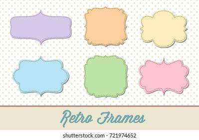 Retro Frames Vector