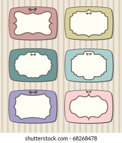 retro frames. vector illustration