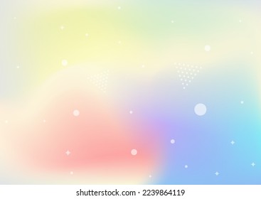 Retro fresh modern mesh gradient background

