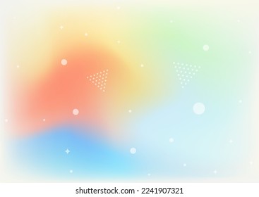 Retro fresh modern mesh gradient background
