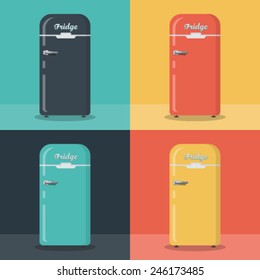 Retro fridge,  different color