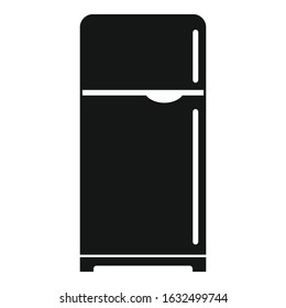 Retro fridge icon. Simple illustration of retro fridge vector icon for web design isolated on white background