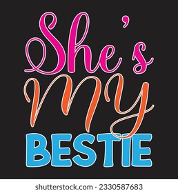 Retro Friendship Svg Vector Design