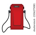 Retro fuel dispenser. vector illustration