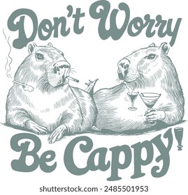 Retro Funny Sarcastic Animal T shirt design