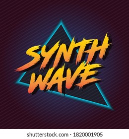 Retro Future Logo 80's Style Vector Art | Glowy Neon Logo Synthwave