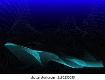 Retro futuristic 3D fashionable abstraction. Fashionable nets in the vaporwave style of the 80-90s. The concept of cyberpunk of the old wave. Forms design elements for the disco genre, retro parties, 
